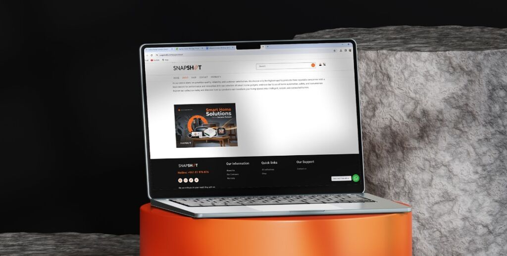 Snapshot Smart Home E-commerce Website, frame 2 of 8, delivered by AVMDEVS