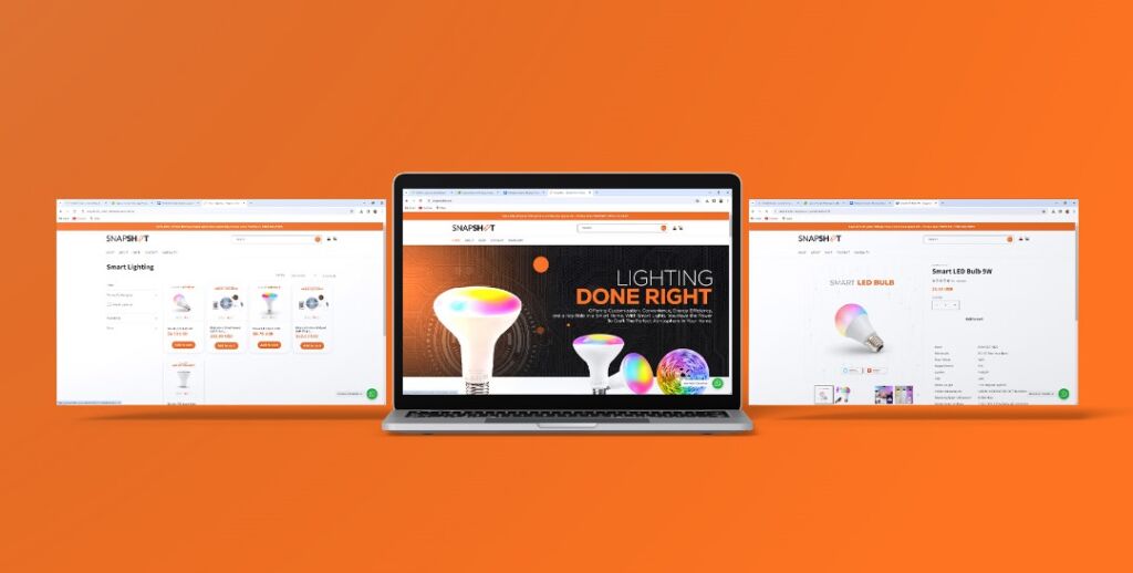 Snapshot Smart Home E-commerce Website, frame 4 of 8, delivered by AVMDEVS