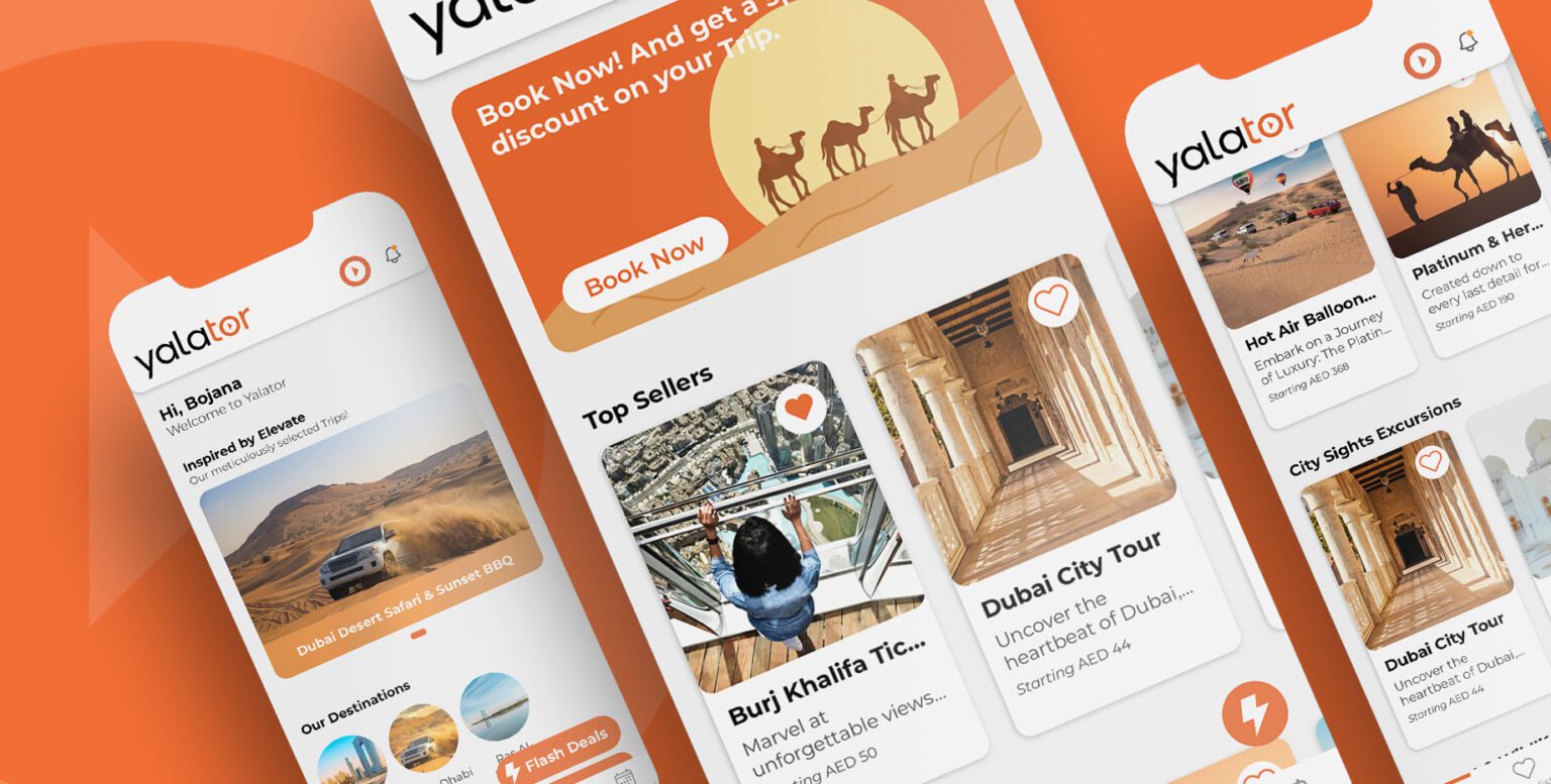 Yalator App, frame 2 of 6, delivered by AVMDEVS