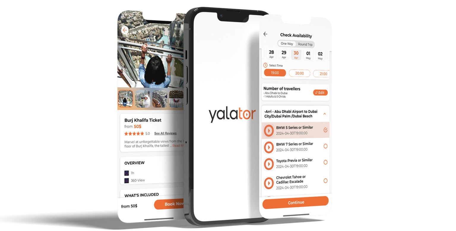 Yalator App, frame 4 of 6, delivered by AVMDEVS