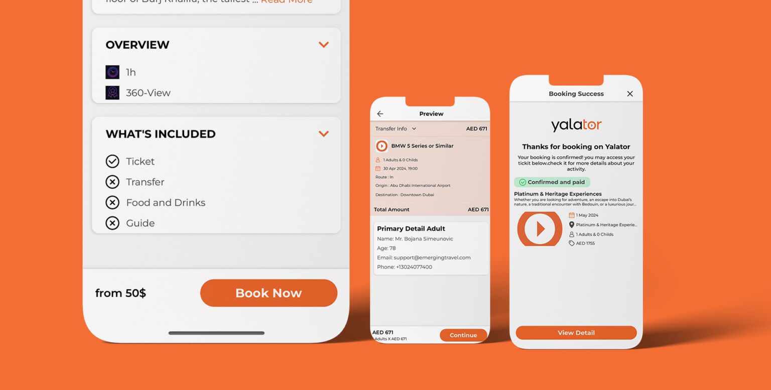 Yalator App, frame 5 of 6, delivered by AVMDEVS