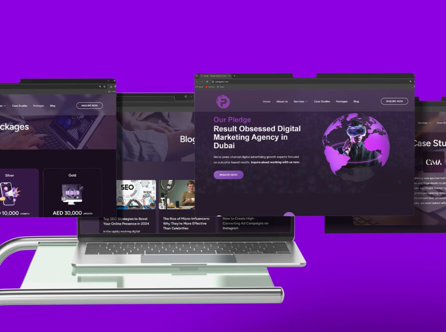 UI/UX Redesign for Pledge Media Consultancy Dubai, frame 5 of 6, delivered by AVMDEVS