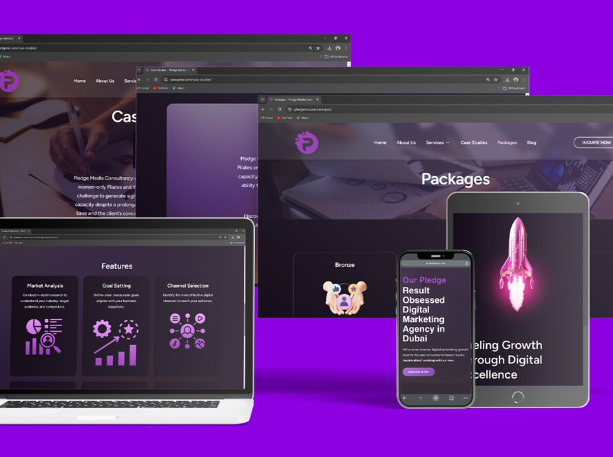 UI/UX Redesign for Pledge Media Consultancy Dubai, frame 6 of 6, delivered by AVMDEVS