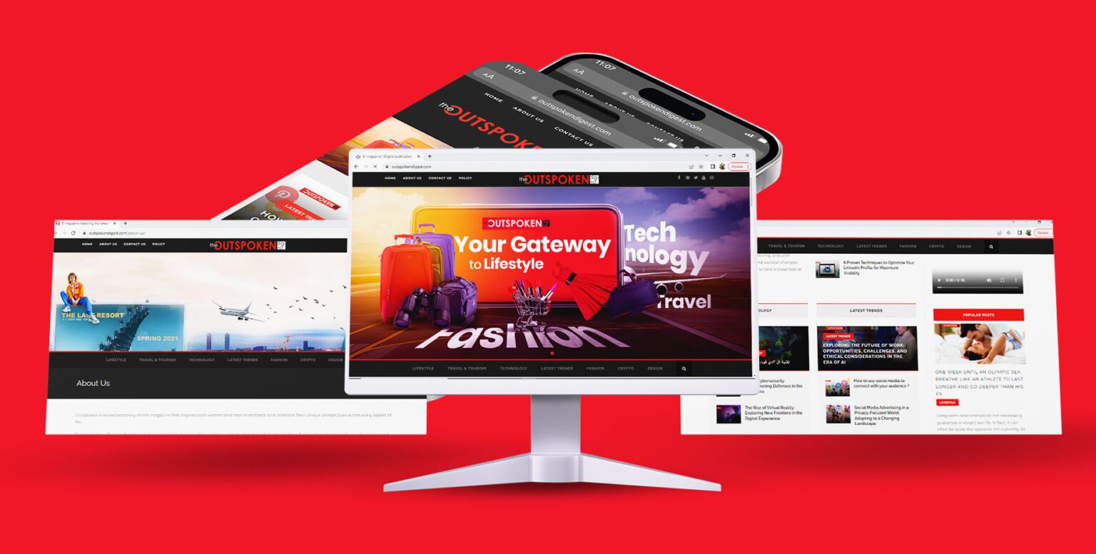 The Outspoken Digest Website Design & Development, frame 1 of 3, delivered by AVMDEVS