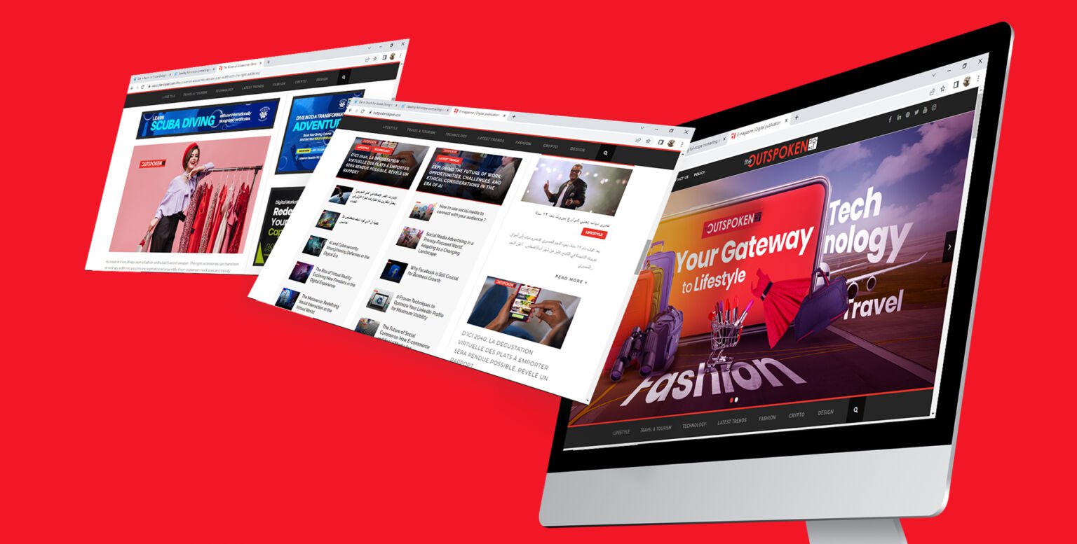 The Outspoken Digest Website Design & Development, frame 3 of 3, delivered by AVMDEVS