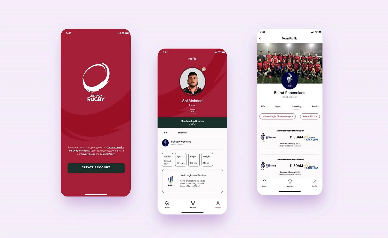 Lebanon Rugby project cover by AVMDEVS