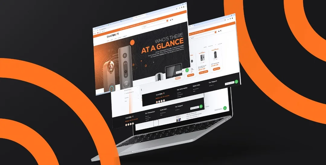Snapshot Smart Home E-commerce Website project cover by AVMDEVS