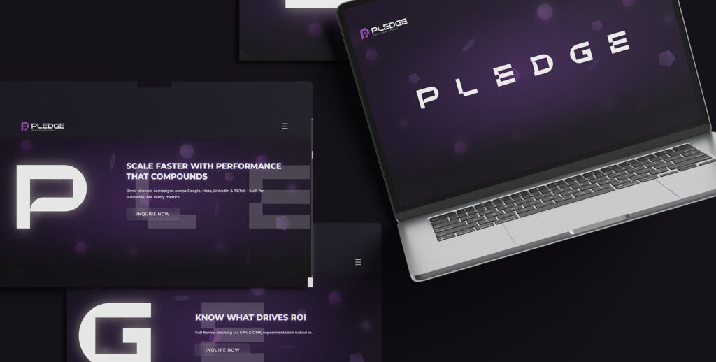 Pledge Media Consultancy website UI/UX redesign by AVMDEVS